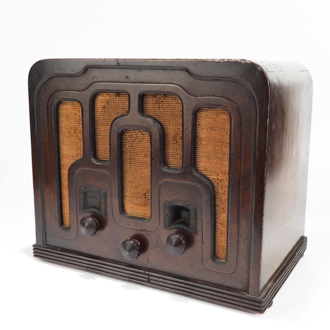 昭和レトロ 戦前　真空管ラジオ　松下無線　R-40