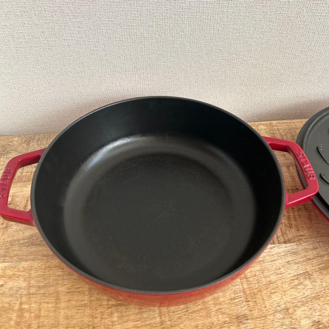ストウブ STAUB ブレイザーソテーパン 赤 24cm