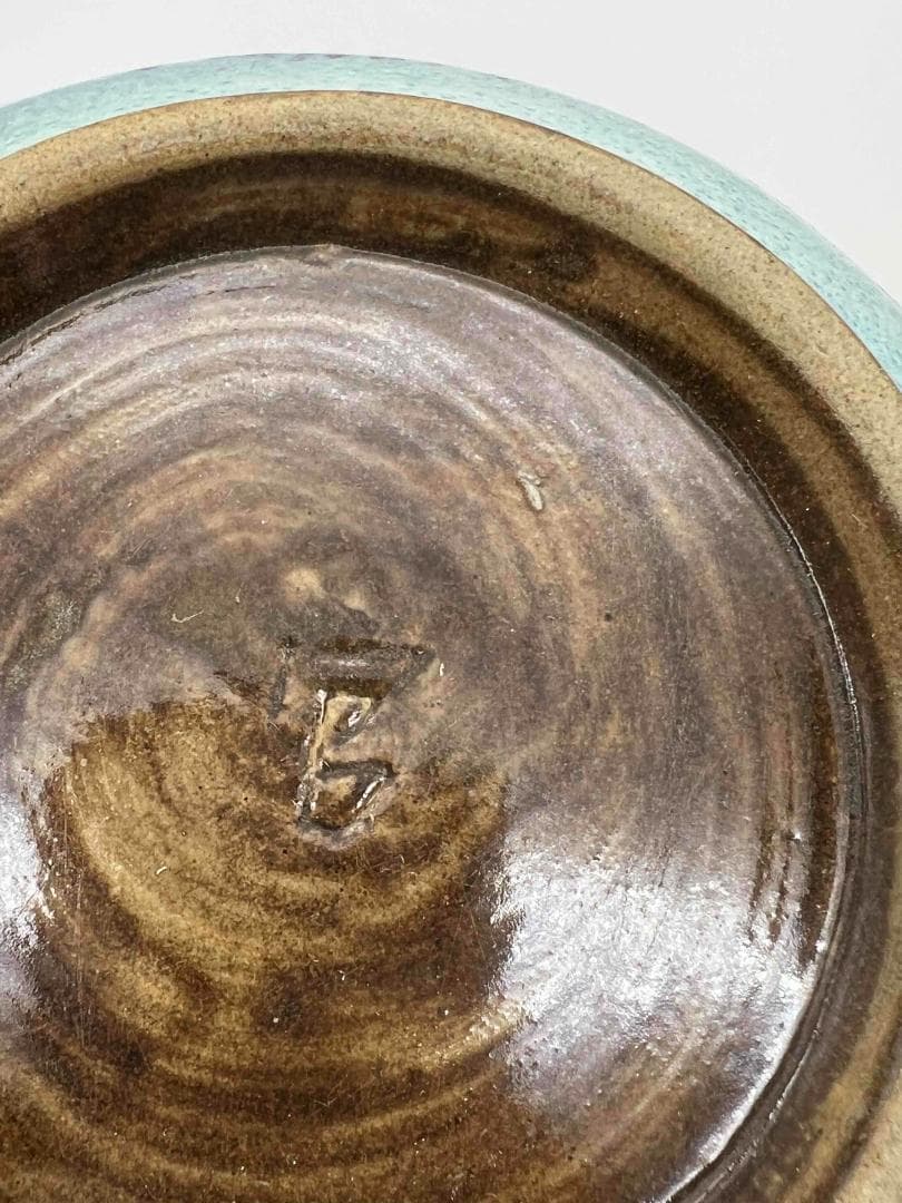 清時代　鈞窯　窯変釉 弦文瓶　旧家蔵出し　花入　花瓶(B-91)