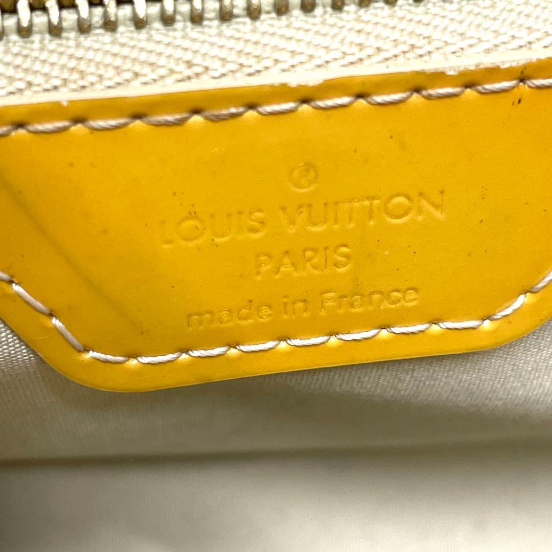 ルイヴィトン ハンドバッグ ヴェルニ ウィルシャー モノグラム イエロー