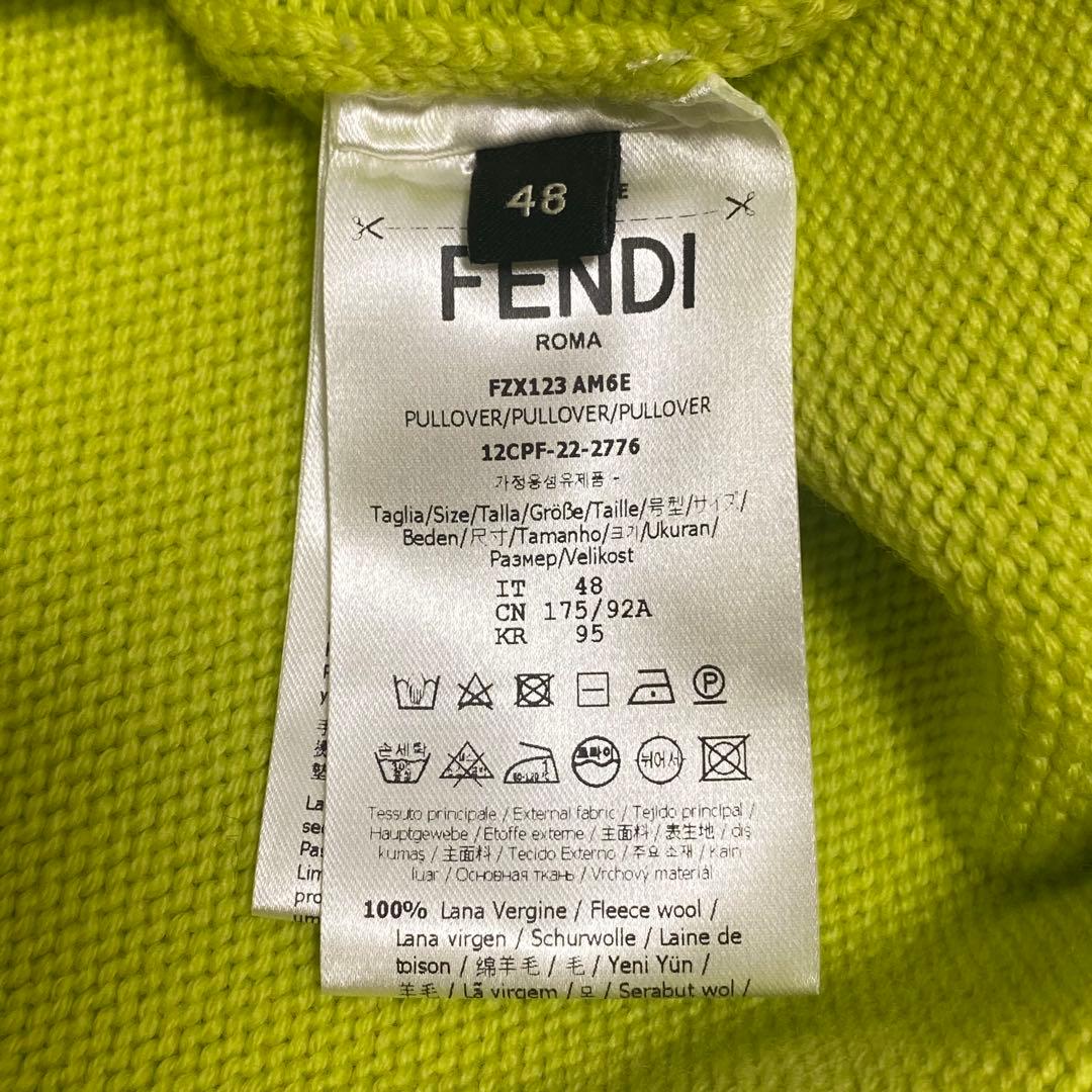 FFロゴ✨フェンディ2022年製 クールネック プルオーバー ポーチ ニット