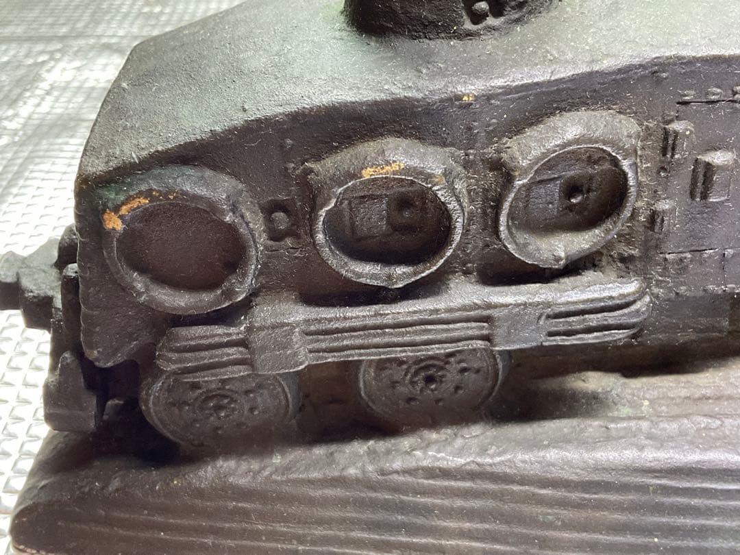 朝倉文夫作／大日本帝国陸軍　満州事変記念　南満州鉄道　九一式広軌牽引車　ブロンズ