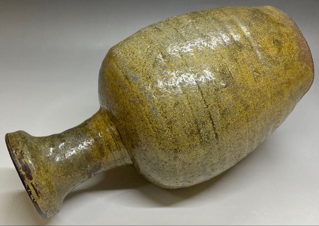 高麗青磁　花入　花瓶　花器　L443