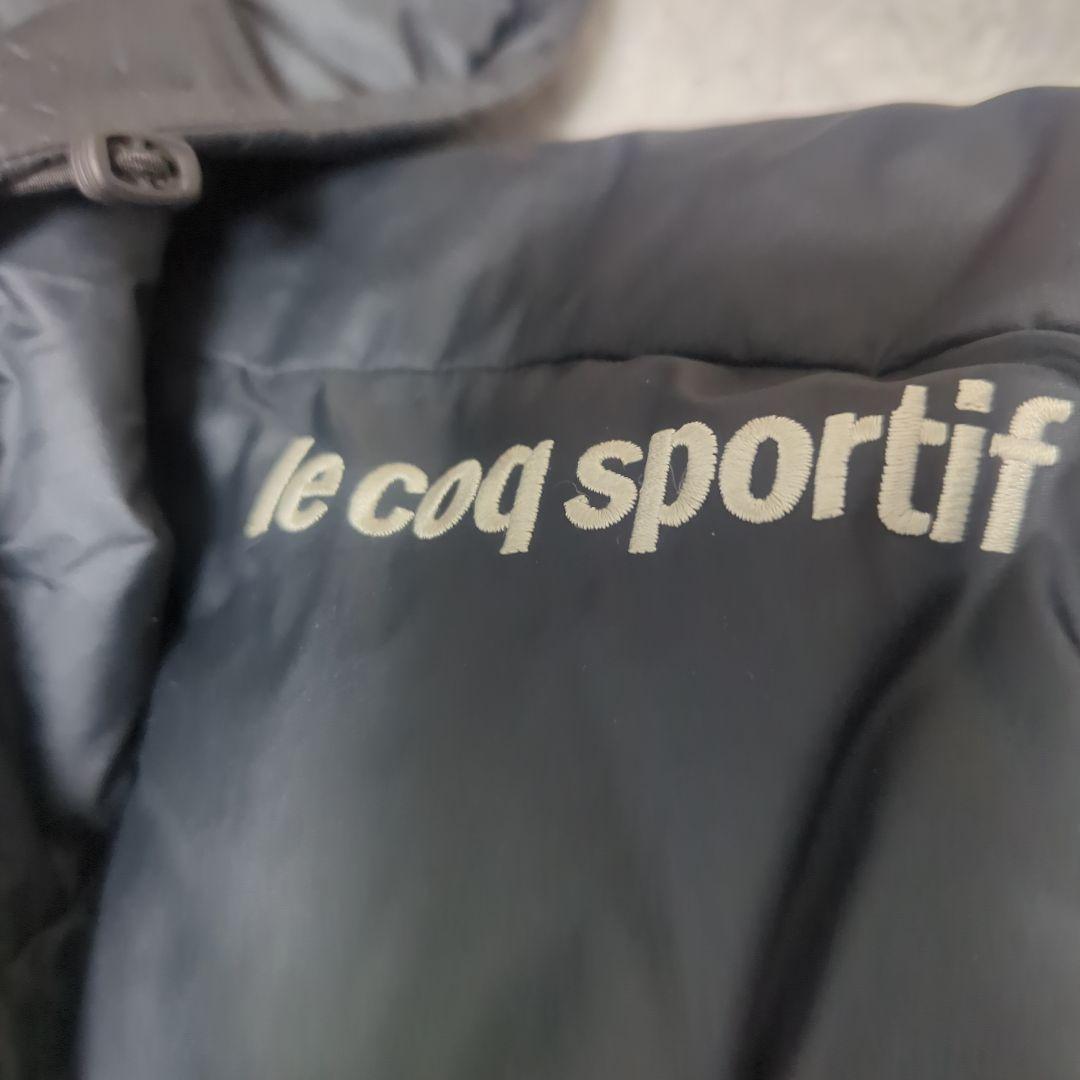 【希少Lサイズ】le coq sportif ベンチコート 黒 ダウン　肉厚