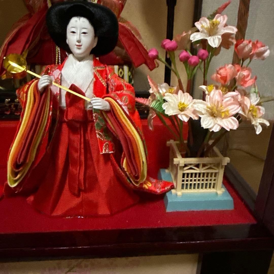 雛人形 オルゴールと照明付き