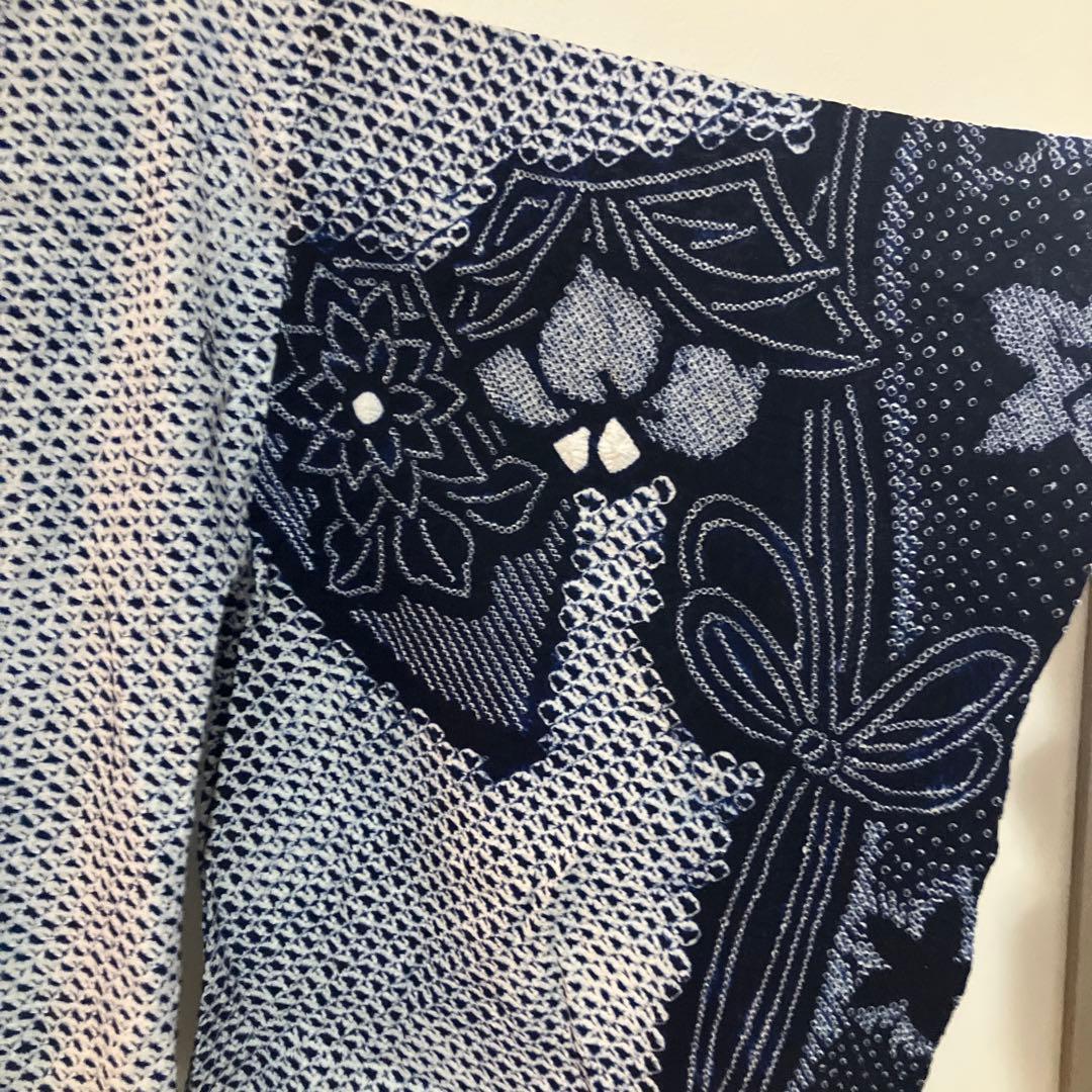 有松鳴海絞り 綿 洗える着物