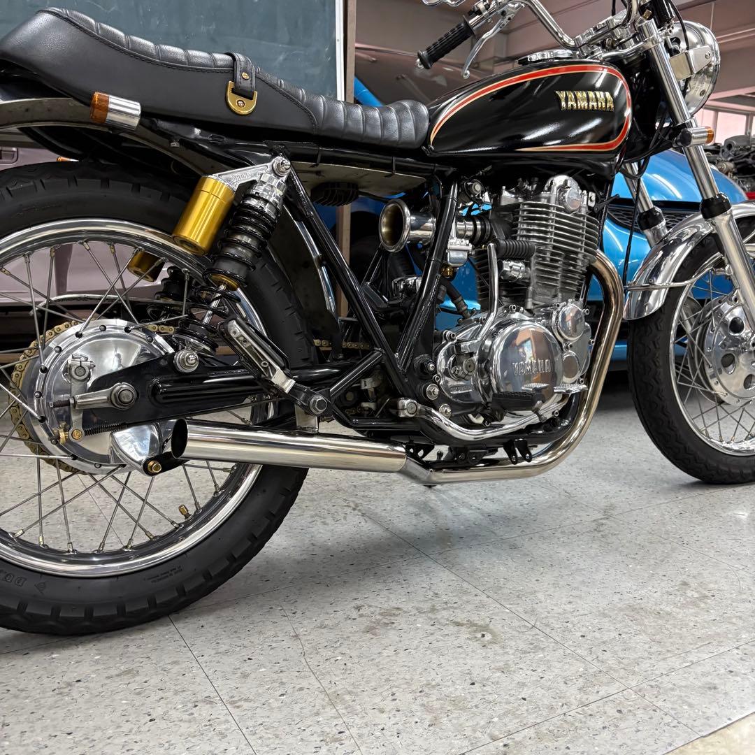 ワンオフYAMAHA sr400ヨシムラ風ショート菅フルエキステンレス