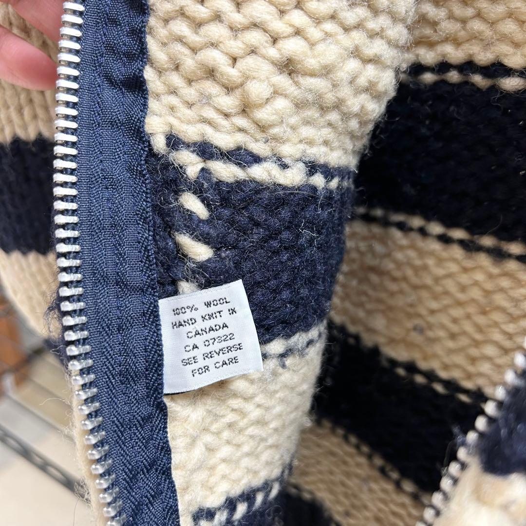 CANADIAN SWEATER ウールストライプセーター