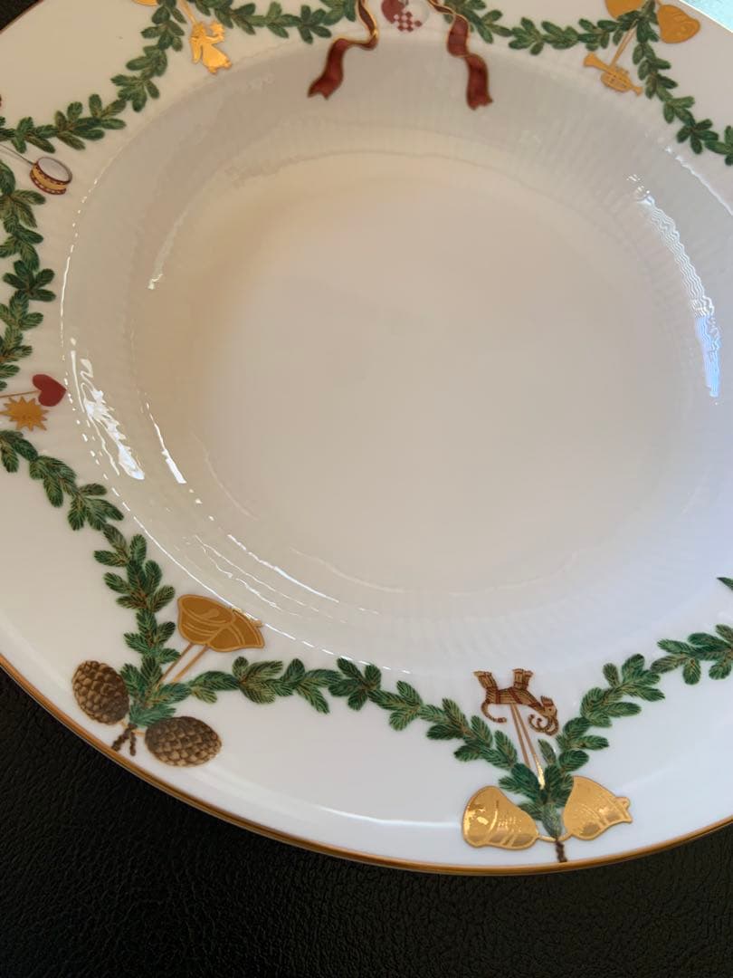 ロイヤルコペンハーゲン　スターフルーテッド ディーププレート 4枚　24センチ