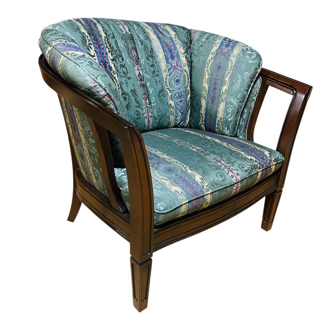 極美品 マルニ木工 地中海ロイヤル シャルル アームチェア 31万 1人掛け ②