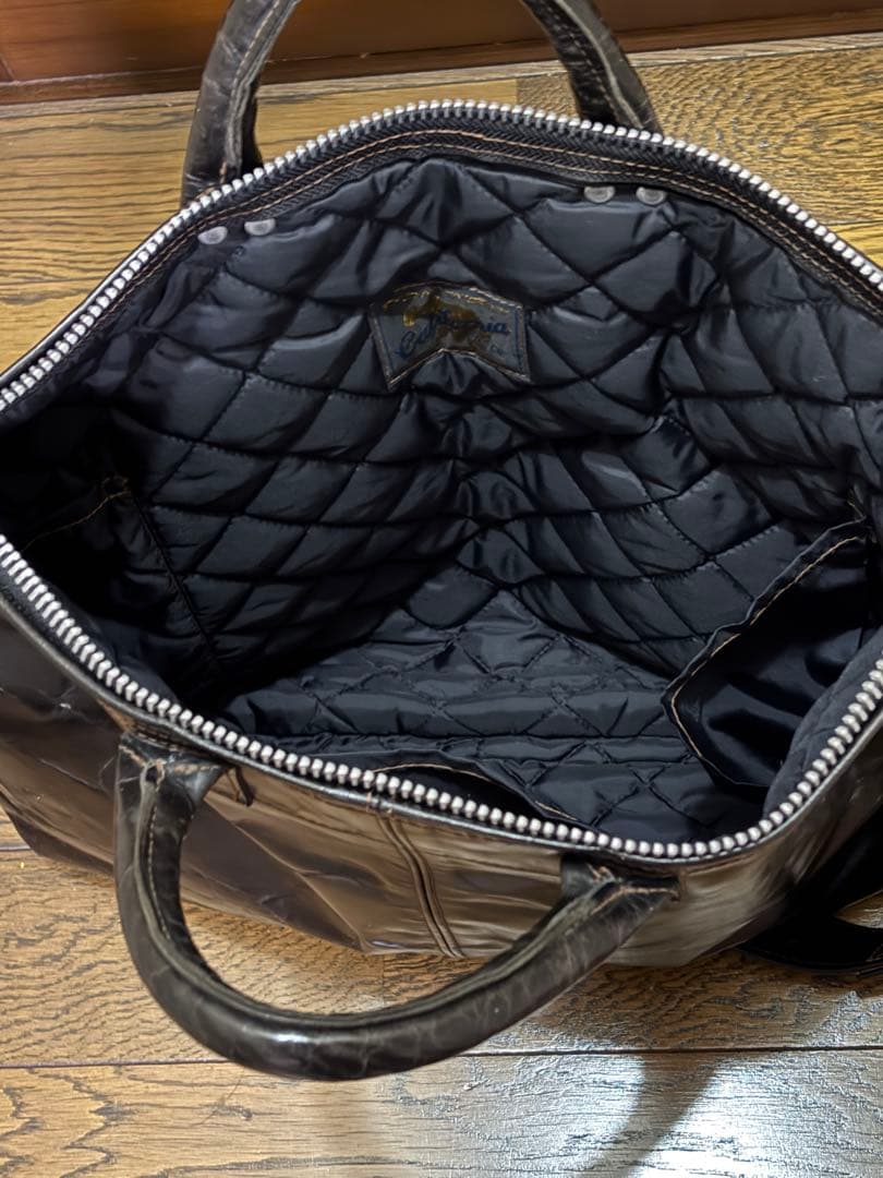 【レア品】レインボーカントリー/ヘルメットバッグ/バッファローレザー/黒