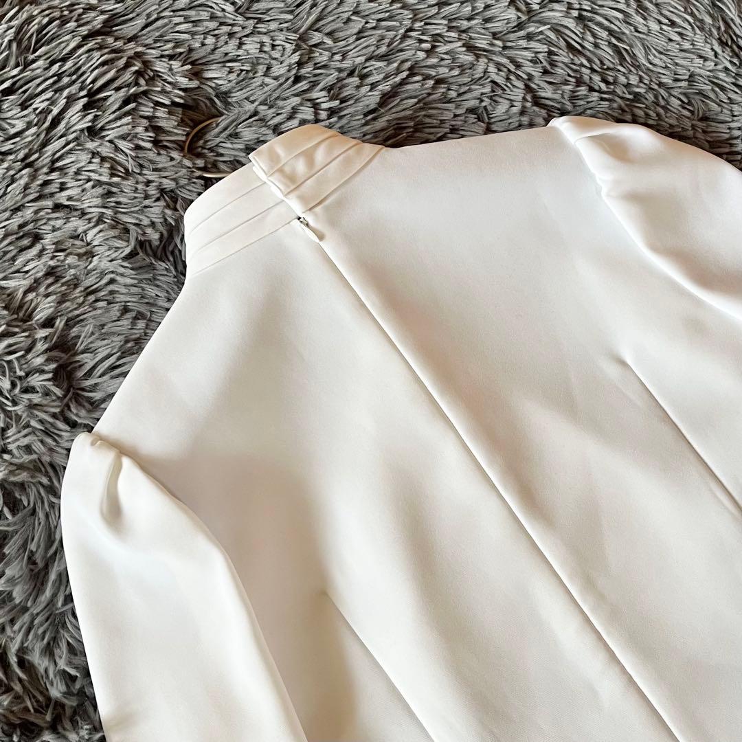 極美品✨ ボーダーズアットバルコニー ボウタイブラウス パール 定価3.7万円