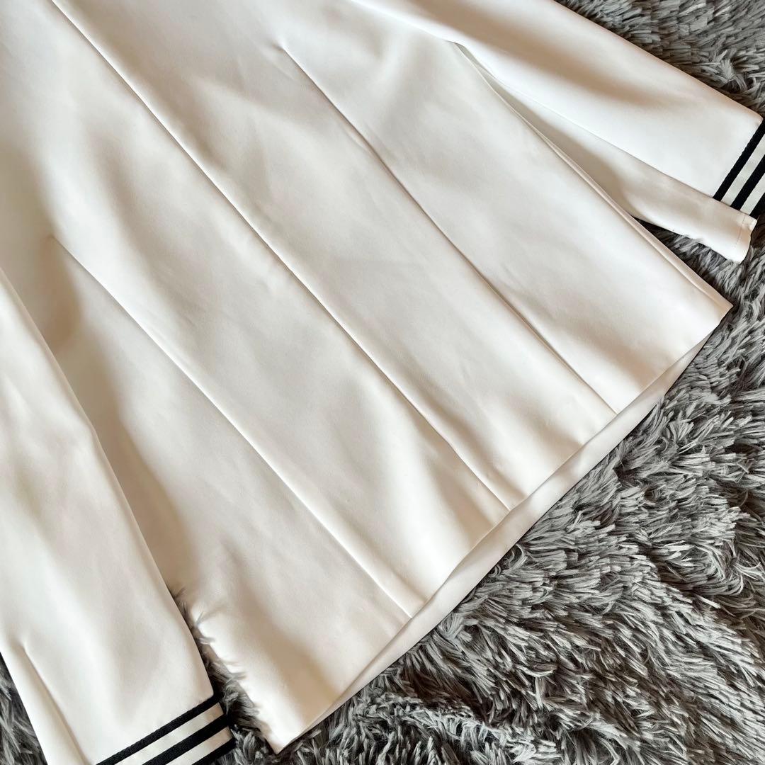 極美品✨ ボーダーズアットバルコニー ボウタイブラウス パール 定価3.7万円