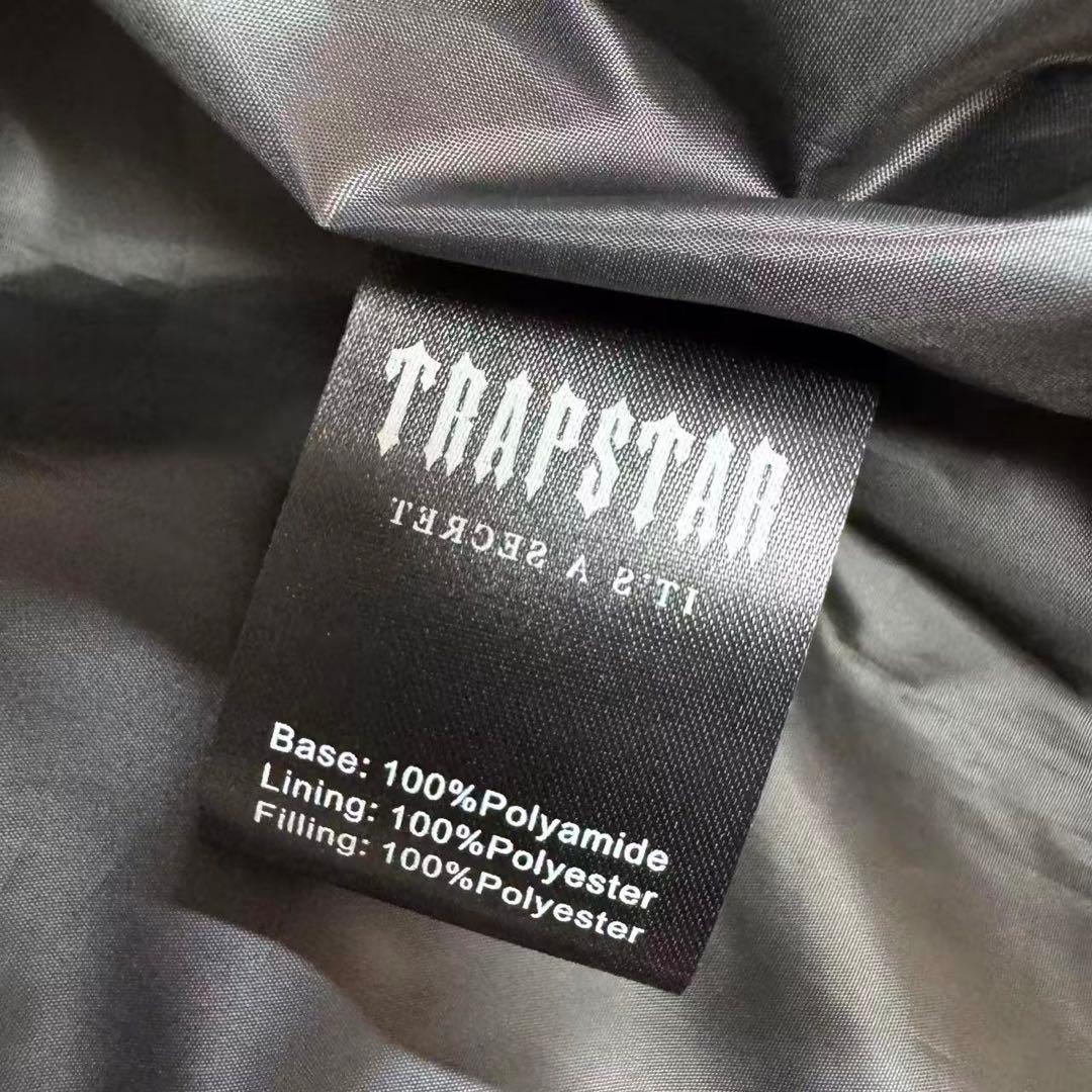 新品 TRAPSTAR 光沢ブラック ダウンジャケット Mサイズ y
