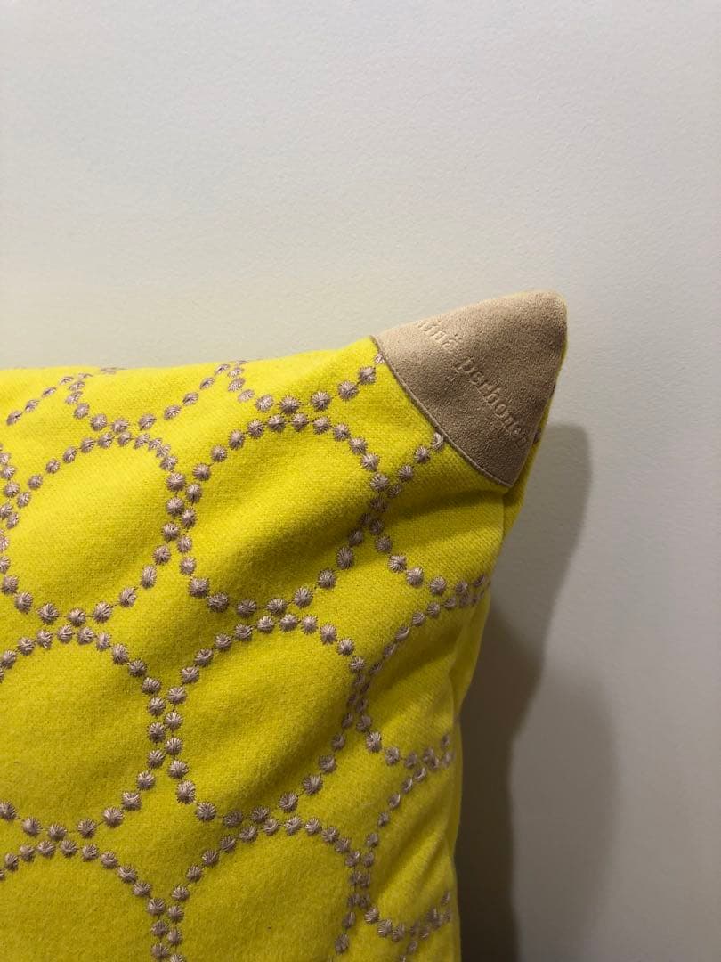 ミナペルホネン  minaperhonen タンバリン　クッション小　イエロー