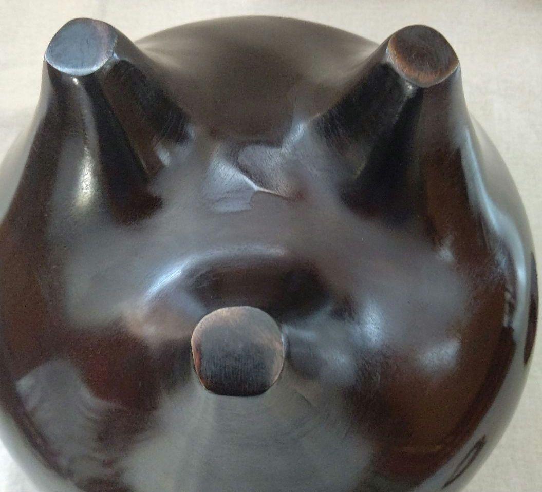 唐銅(唐金) 風炉セット 電熱器付 兼春 作 茶道具