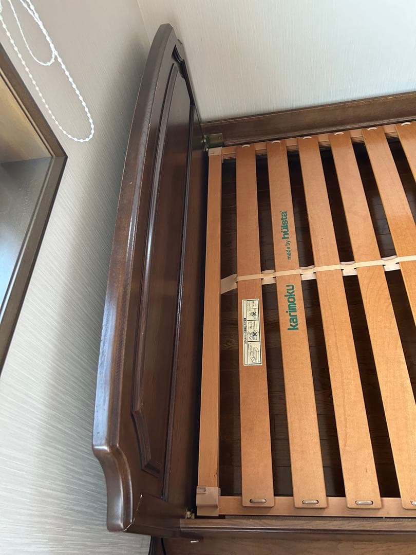 (直接引取り限定 ）カリモク ダブルベッドフレーム ドマーニ