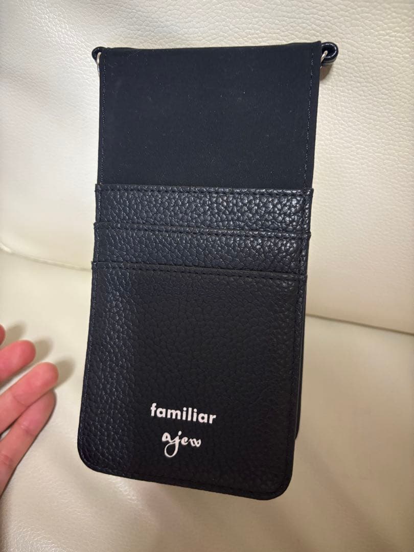 familiar ajew ブラック ケース　ネイビー　新品未使用