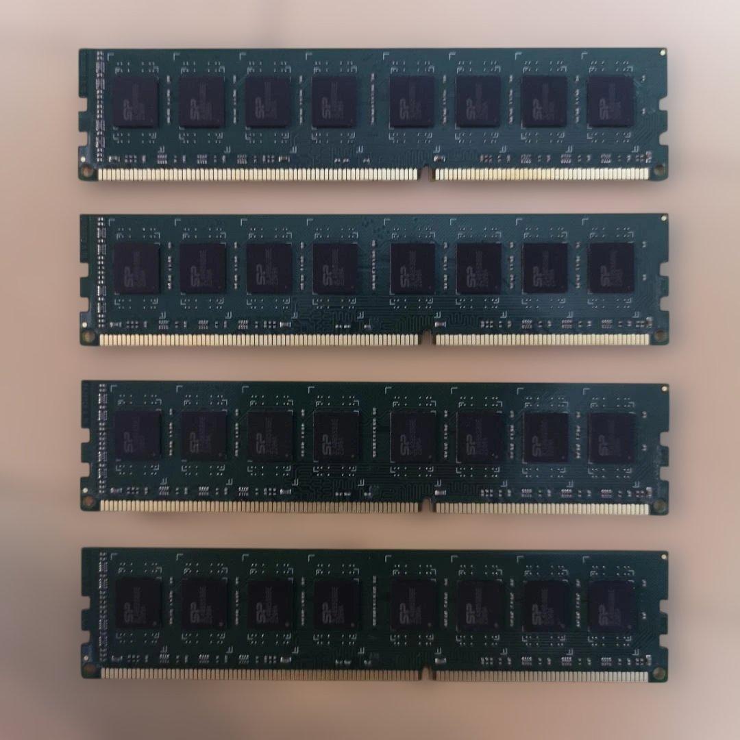 メモリ4枚組 DDR3 1600 PC3 32GB (8x4GB)