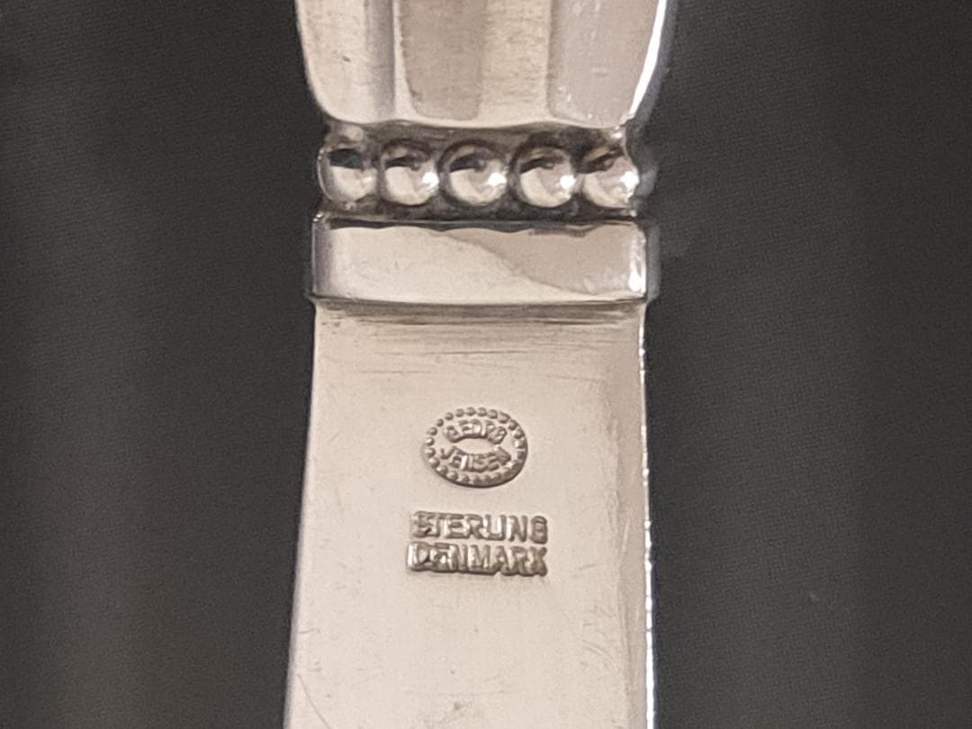 ジョージジェンセン エコーン バター ナイフ 4本 純銀製 アンティーク