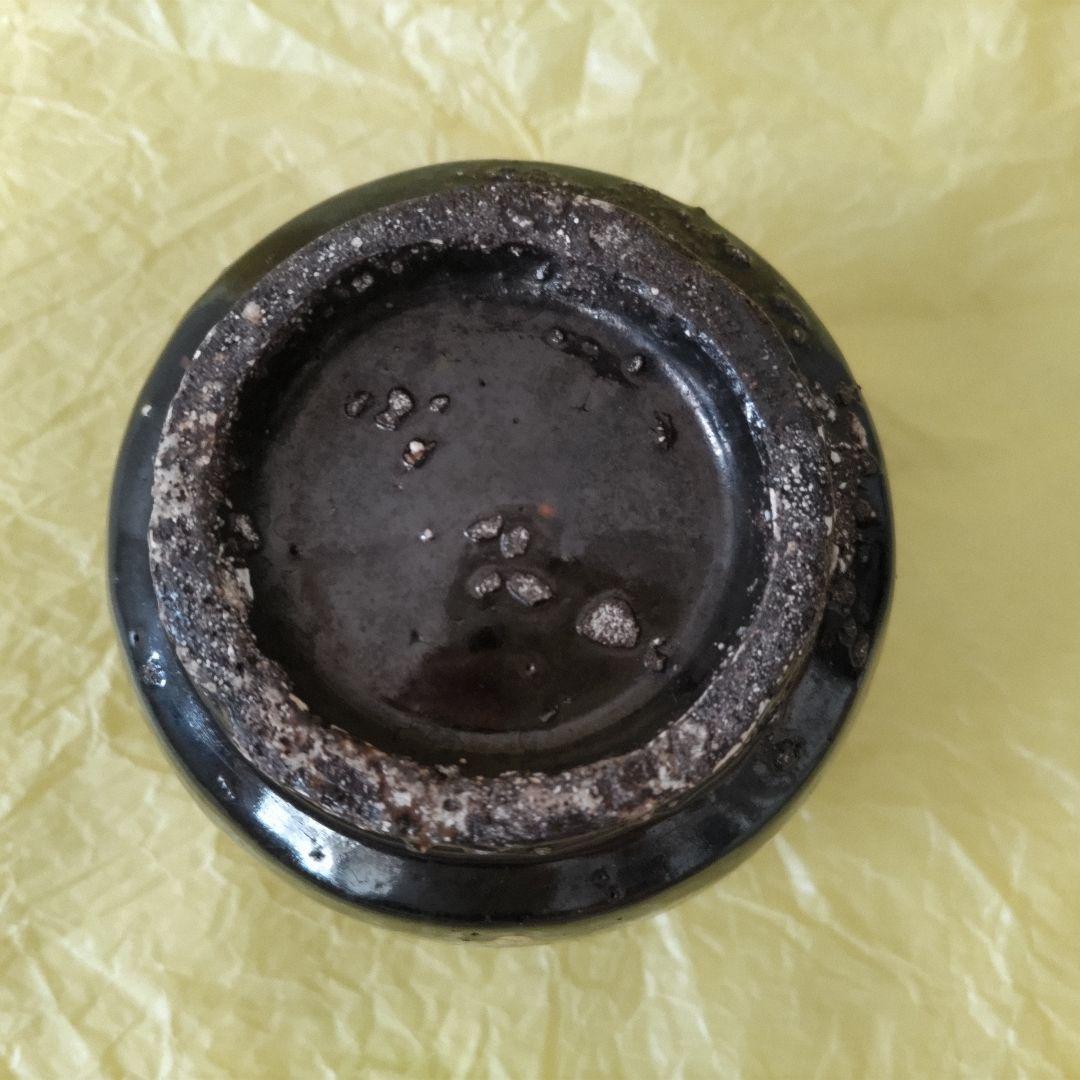 小林東五　黒釉筒碗「入玄」　共箱　中古品　茶道具　茶碗　筒茶碗