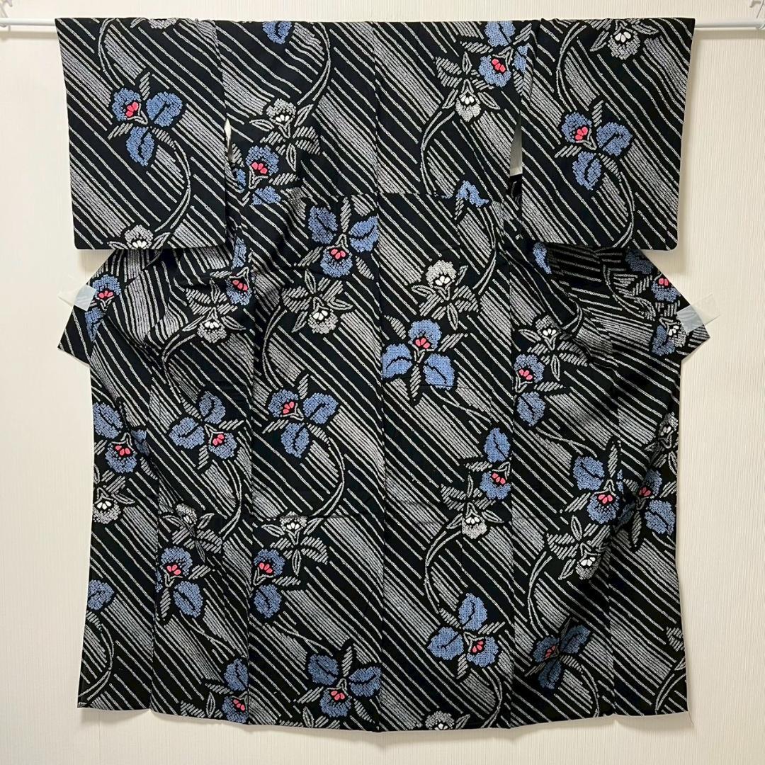 KL3191 有松鳴海絞り 浴衣 身丈155cm 夏着物 木綿