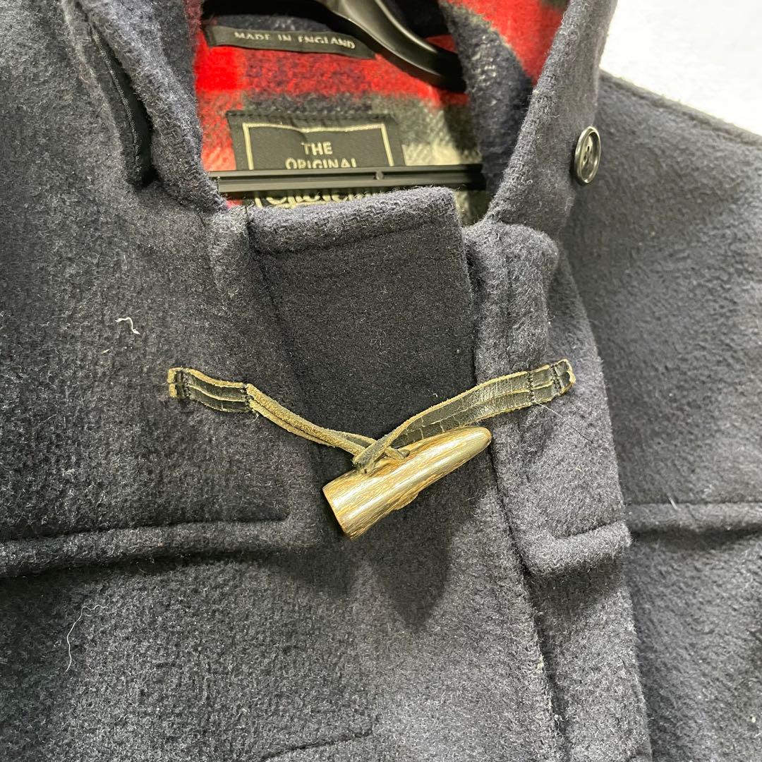 【2XL】gloverall　グローバーオール　ダッフルコート　チェック　紺