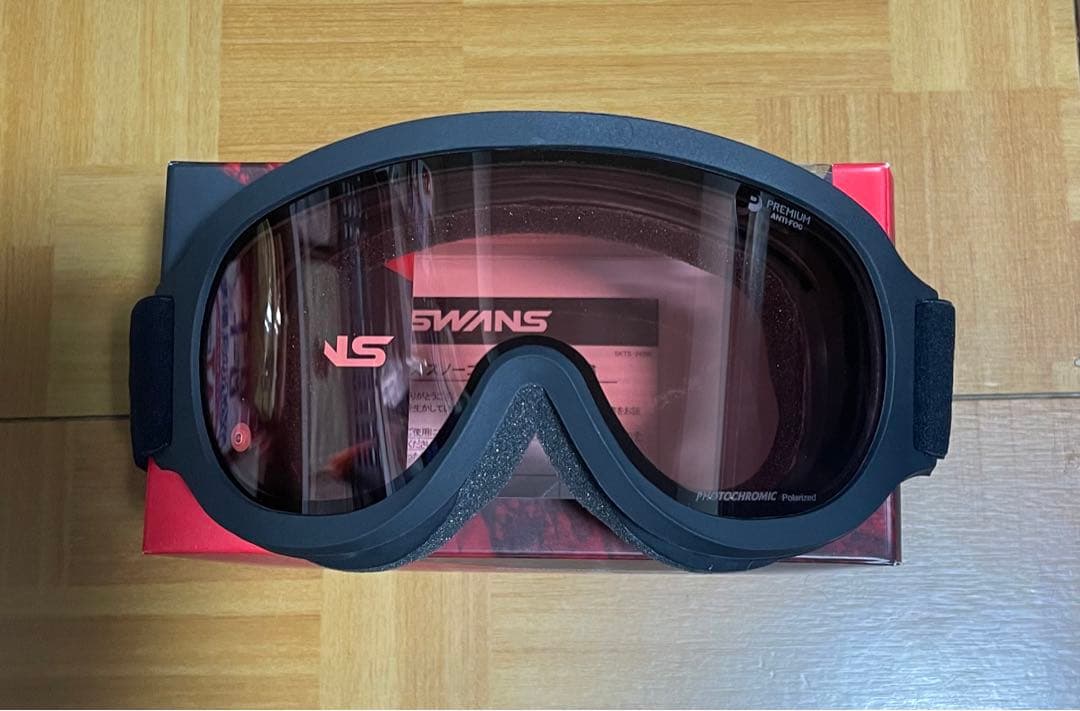 SWANS新品ゴーグルFZ911CPDH調光偏光レンズブラック40%OFF処分品