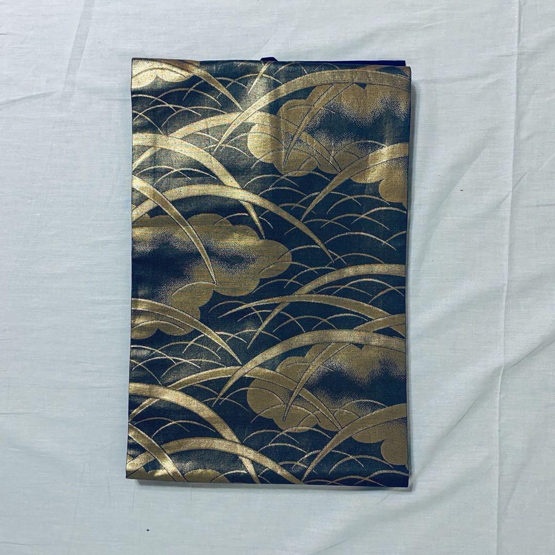 マ　十日町紬系 紬 着物　深色 先染め紬 訪問着　フルセット 普段着　美品　新品