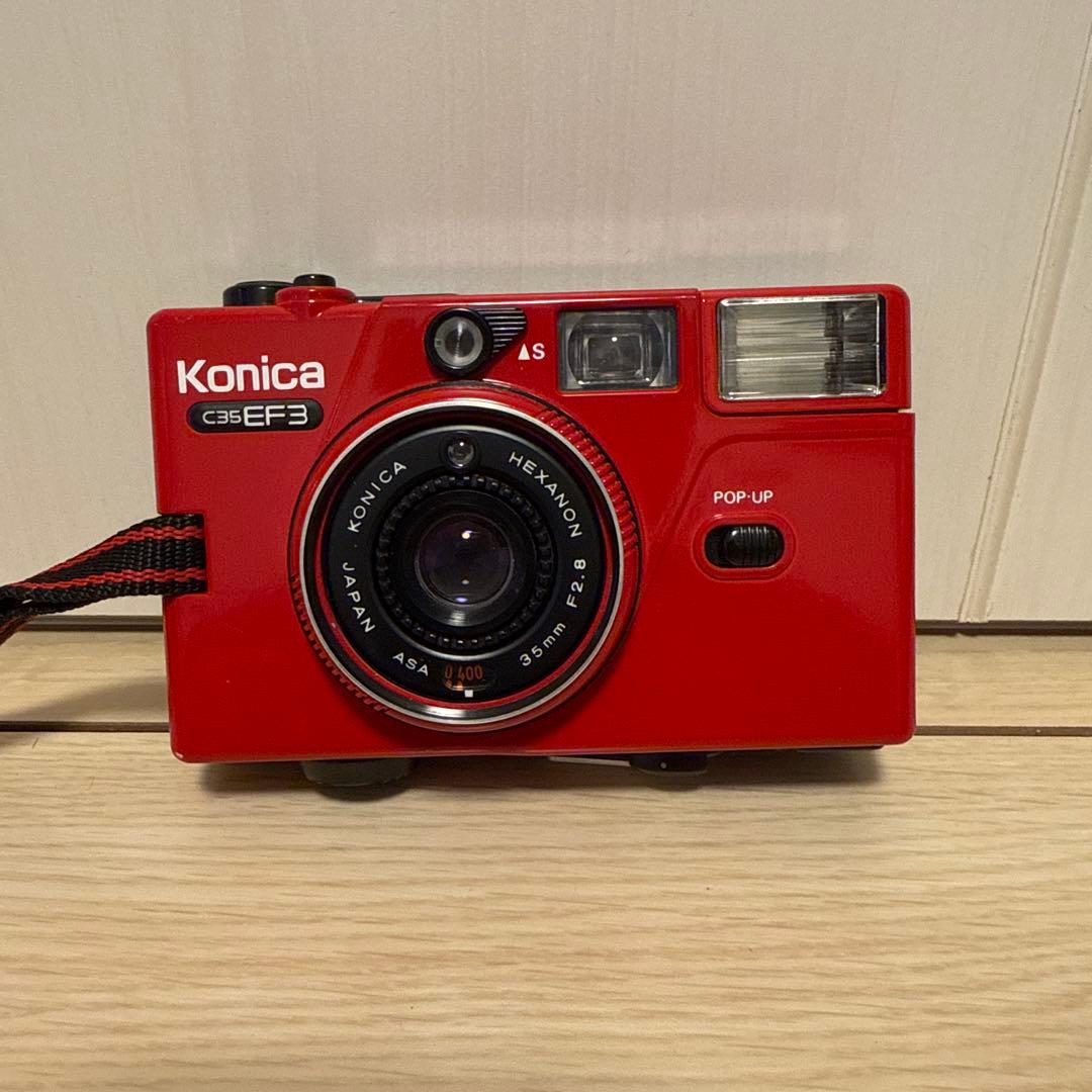 コニカ Konica C35 EF3 レッド ピッカリコニカ