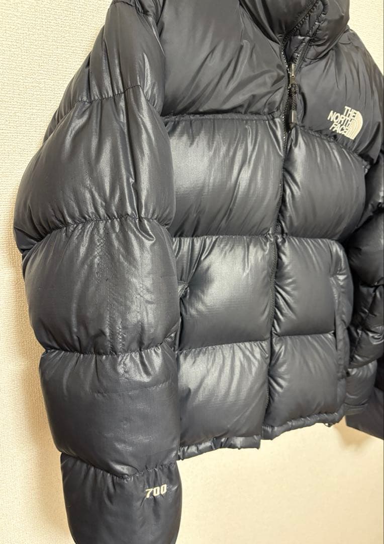 90s ノースフェイス ヌプシ ダウン 700 ブラック メンズS ヴィンテージ