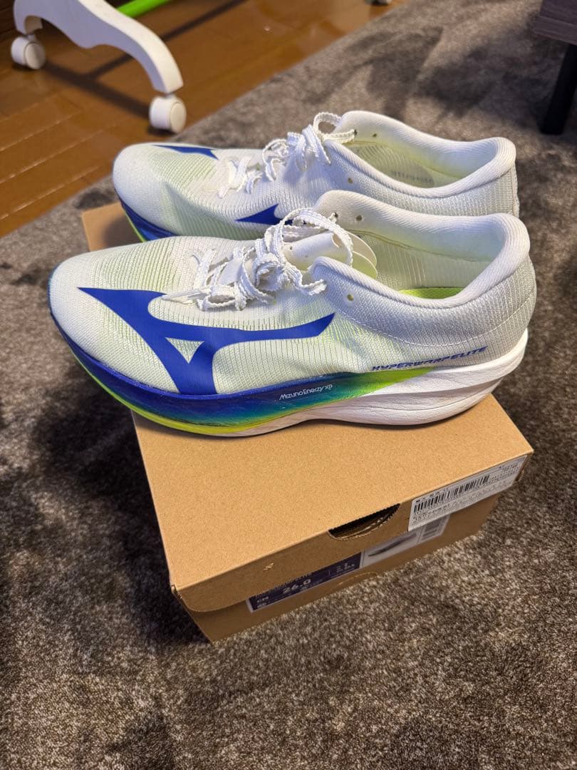 10k試走のみ　ミズノ　ハイパーワープエリート　26.0