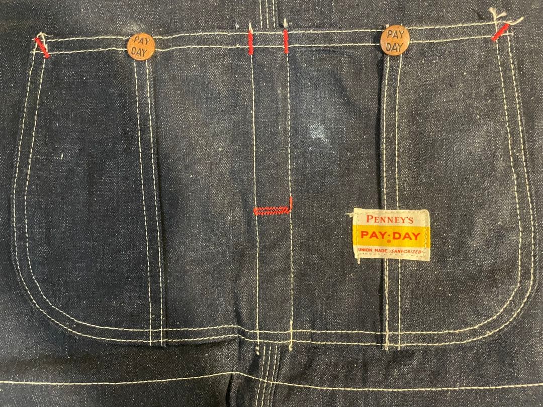 デッドストック 50s PayDay ペイデイ オーバーオール サロペット