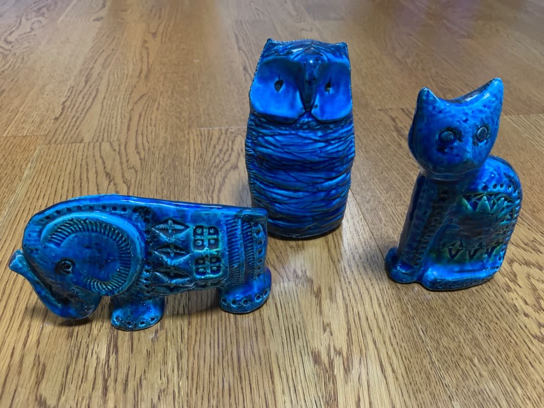 Bitossi Flavia　ビトッシ　陶器 動物モチーフ 3点セット