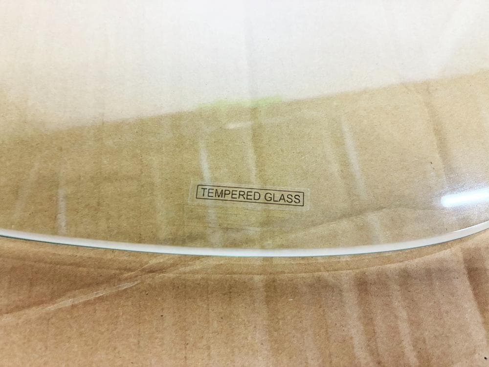 ★コーヒーテーブル ガラス天板 オニギリ型【コーヒーテーブル】FP09