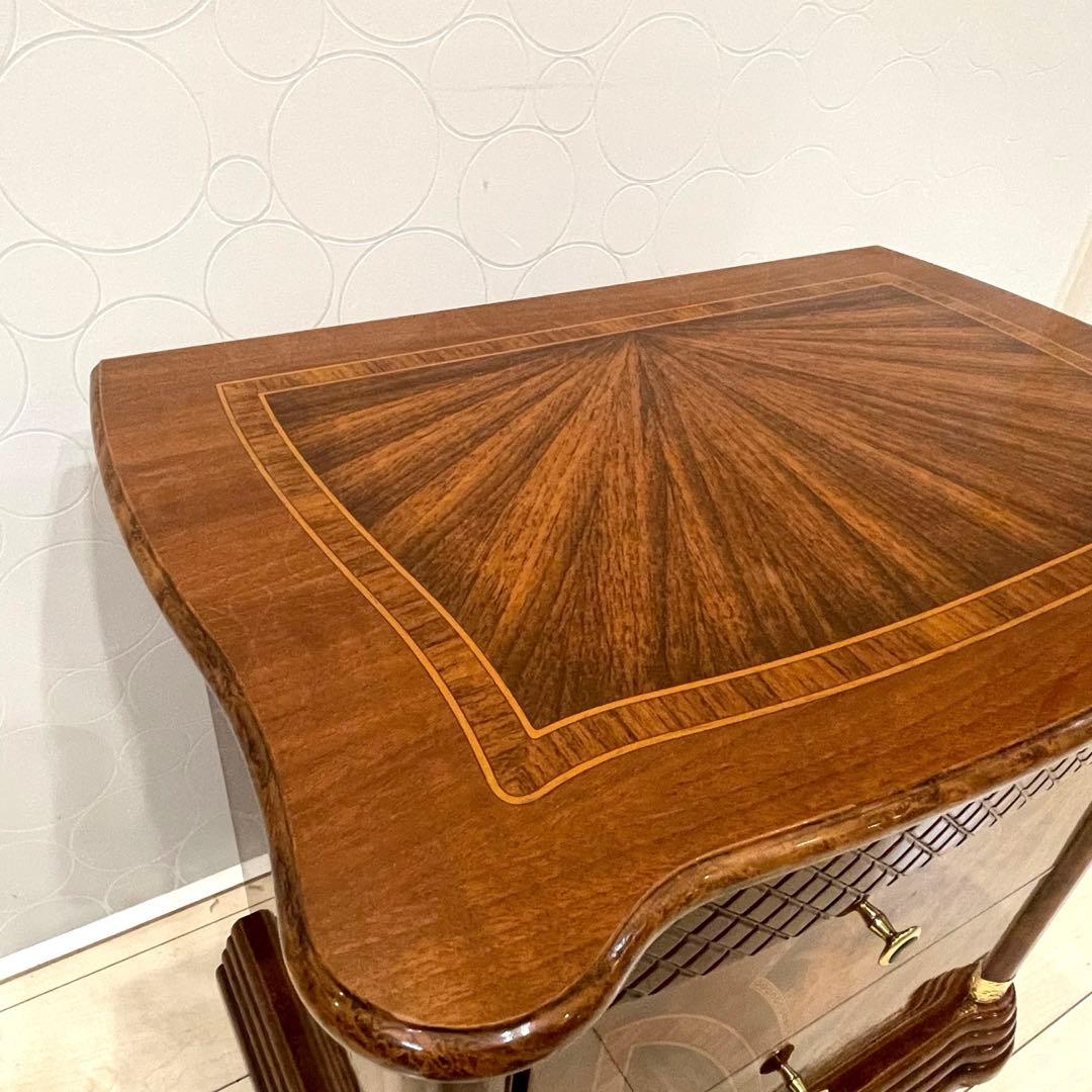 【美品】イタリア製 サルタレッリ 象嵌 サイドチェスト 高級インテリア 収納