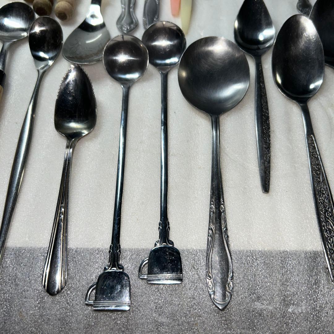 【レトロ】Afternoon Tea ティーキャディースプーン他カトラリーセット