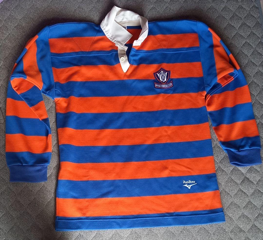 貴重　ミズノ　法政大学　ラグビー部　ユニフォーム　布ワッペン　背番号　レトロ