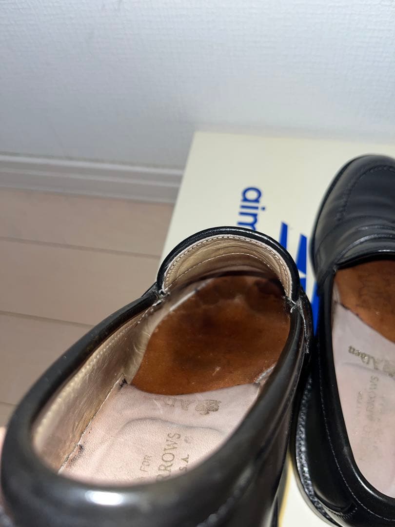 《希少トムラスト》 Alden オールデン　コードバンペニーローファー　7.5D