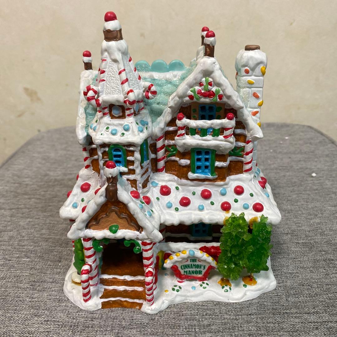 【海外雑貨】ライト付き ジンジャーブレッドハウス クリスマス
