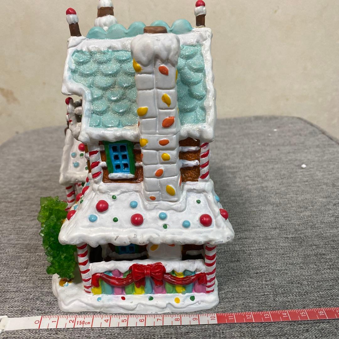 【海外雑貨】ライト付き ジンジャーブレッドハウス クリスマス