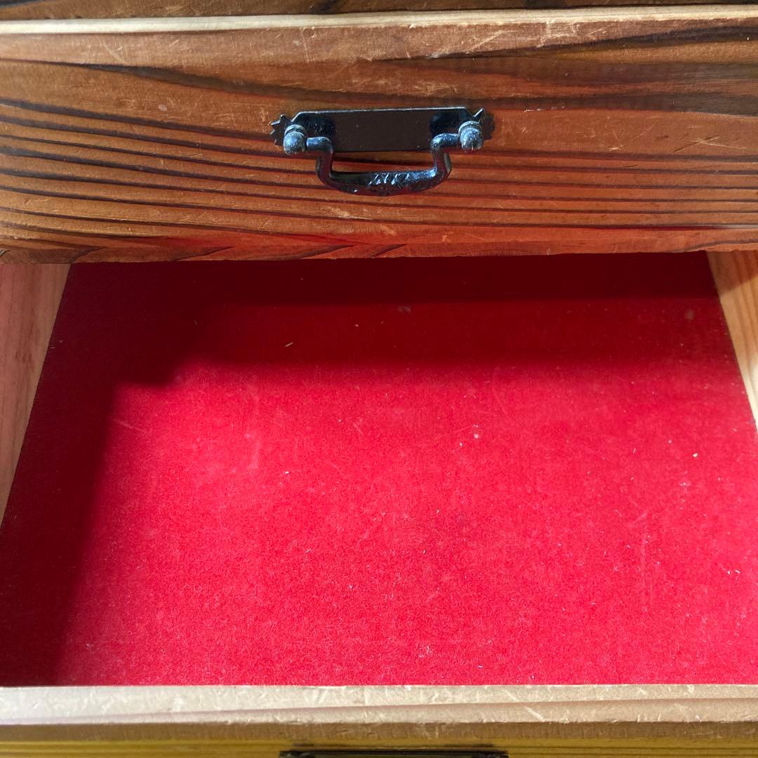 ②昭和レトロ　アンティーク　ウッドボックス