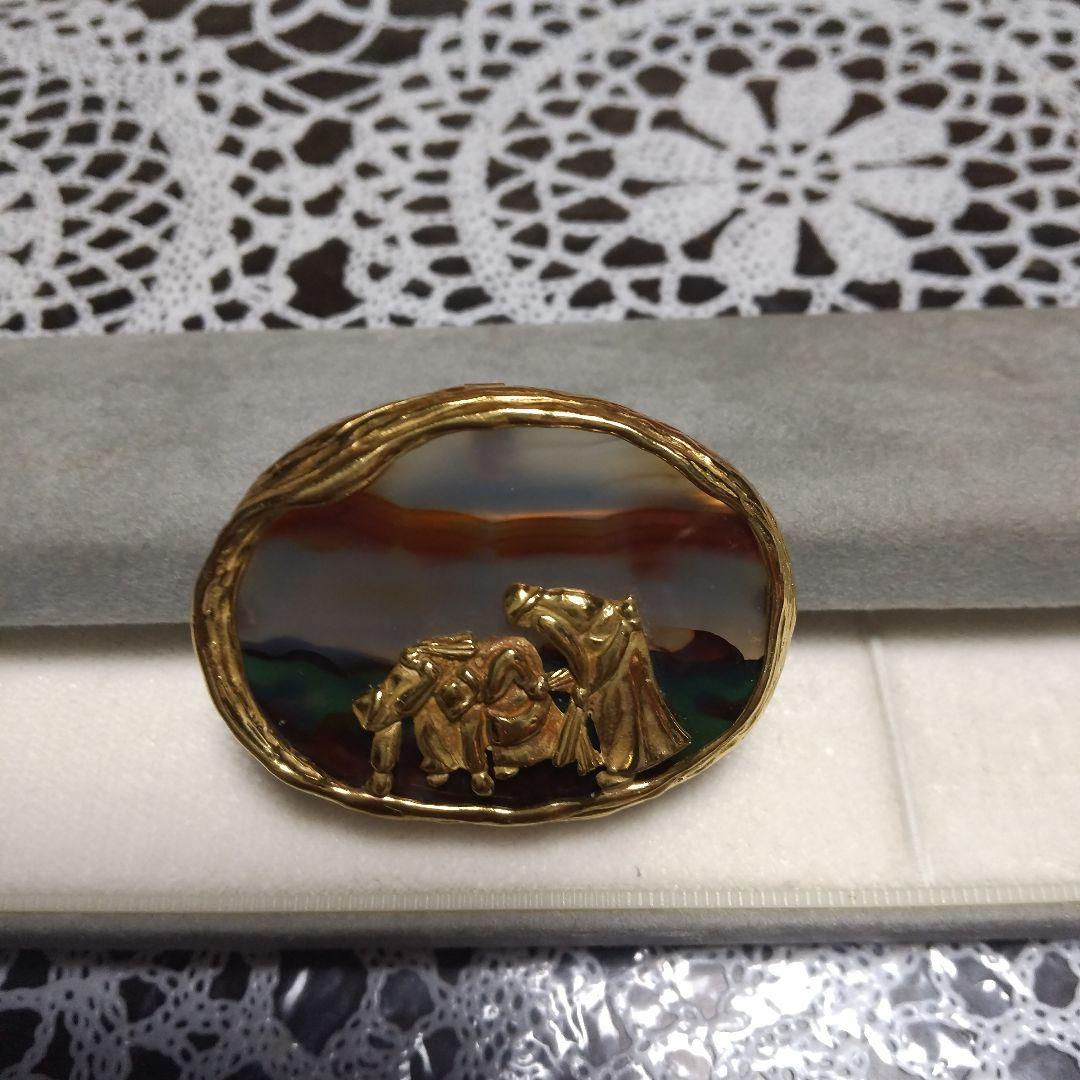 K18　落穂拾いブローチ＆ペンダントトップ兼用