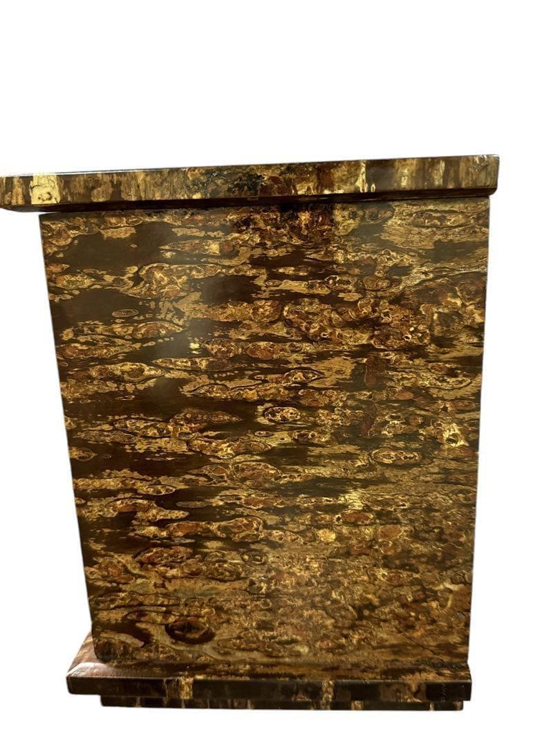 美品希少桜皮細工 角館 秋銘製作所 伝統 工芸品 樺細工 置時計 引出し付き