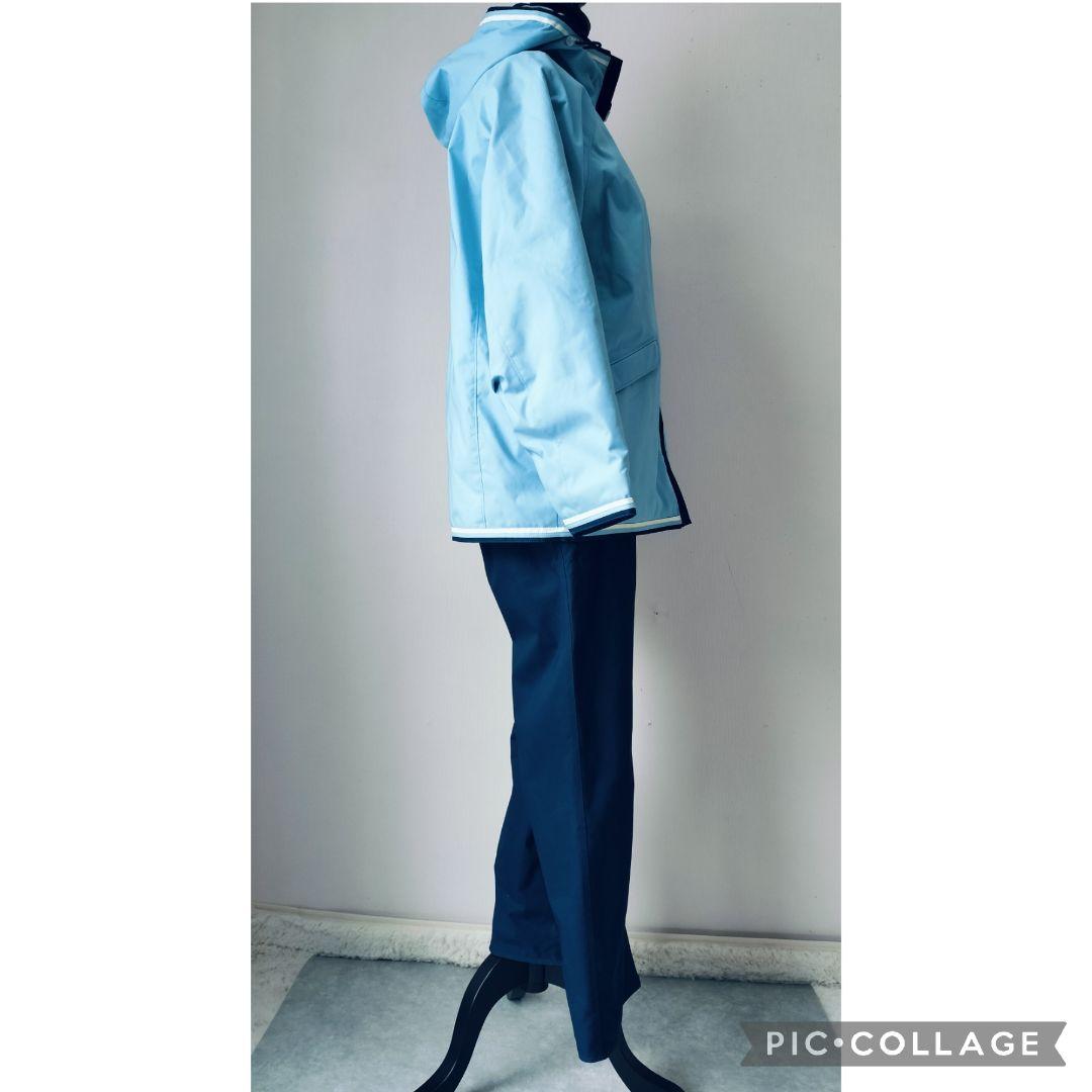 極美品 Miss Phenix スキーウェア上下レディースM 水色×紺　高機能