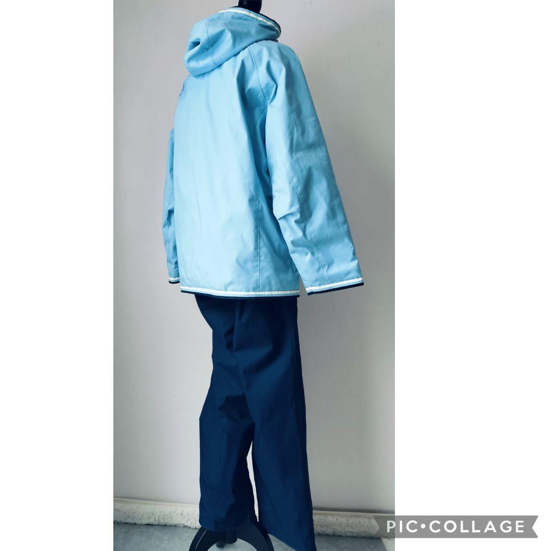 極美品 Miss Phenix スキーウェア上下レディースM 水色×紺　高機能