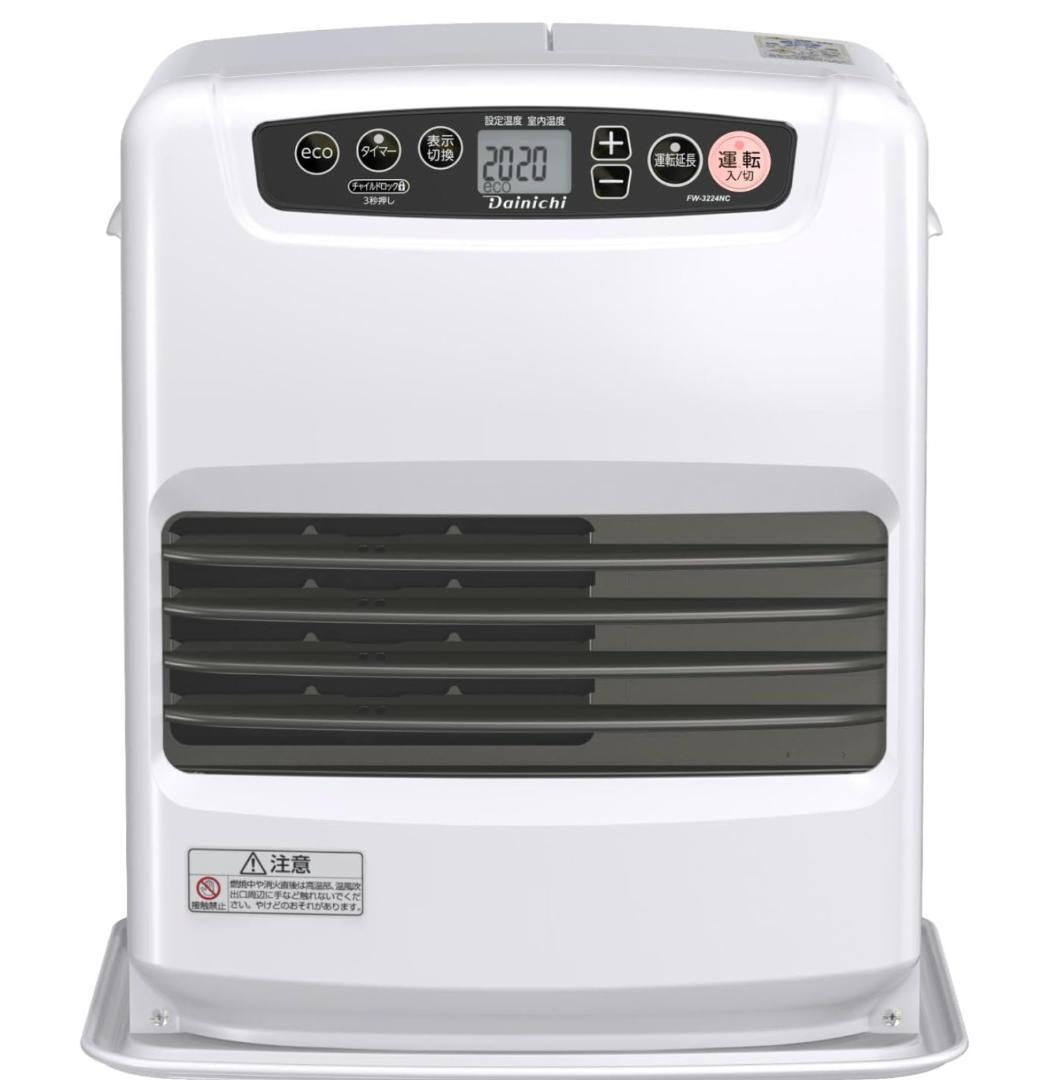 ダイニチ 石油ファンヒーター NCタイプ ム－ンホワイト FW-3224NC-W