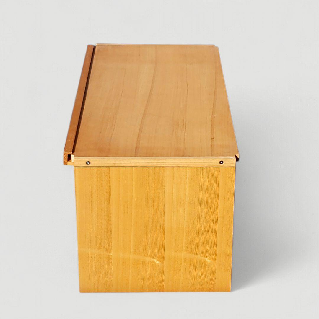 廃盤希少 無印良品 タモ材 ユニットシェルフ用 ボックス フラップ扉