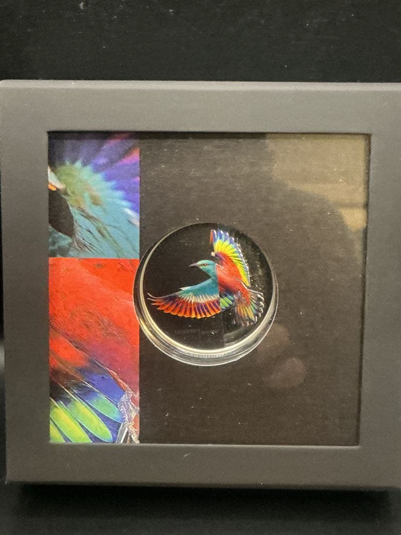 ヨーロッパ・ブッポウソウ 2022年 クック諸島 1オンス純銀 プルーフ銀貨