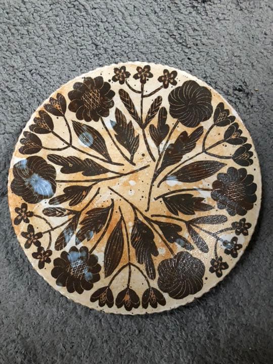 鹿児島睦 皿 輪花 新品